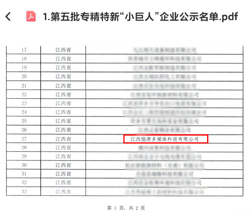 憶源科技榮獲國家專精特新 “小巨人”企業(yè)稱號(hào)